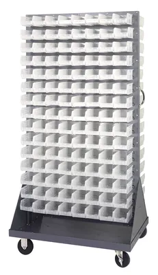 Quantum QMD-36H-220CL Louvered Rack, 36"W x 25"D x 72"H, 1200 lb capacity, Gray