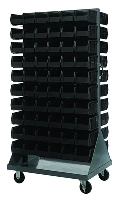 Quantum QMD-36H-230BK Louvered Rack, 36"W x 25"D x 72"H, 1200 lb capacity, Gray