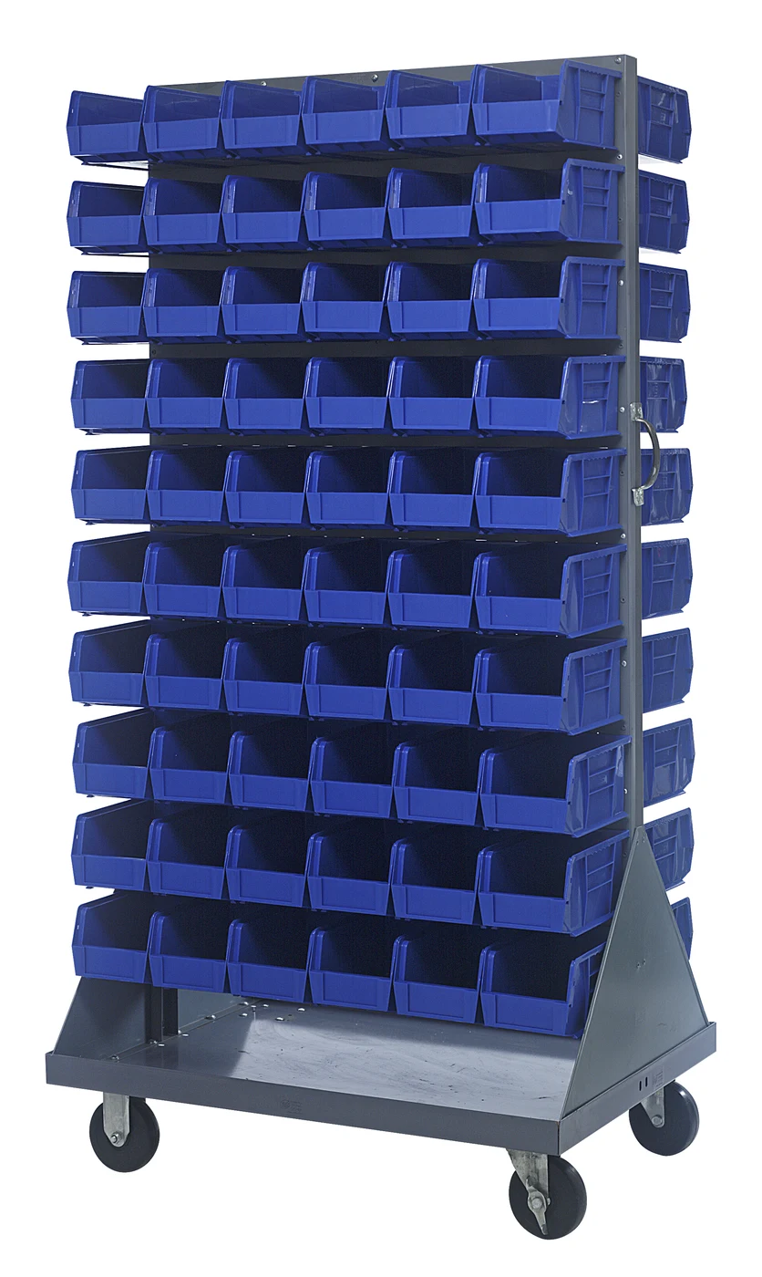 Quantum QMD-36H-230BL Louvered Rack, 36"W x 25"D x 72"H, 1200 lb capacity, Gray