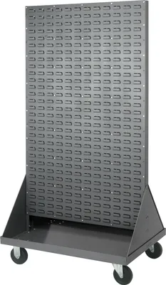 Quantum QMD-36H Louvered Rack, 36"W x 25"D x 72"H, 1200 lb capacity, Gray