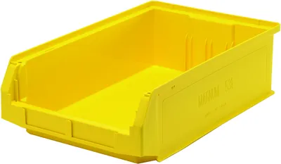 Quantum QMS531YLCS Magnum Bin, 19-3/4"L x 12-3/8"W x 5-7/8"H, 150 lb capacity, Yellow, Case of 6