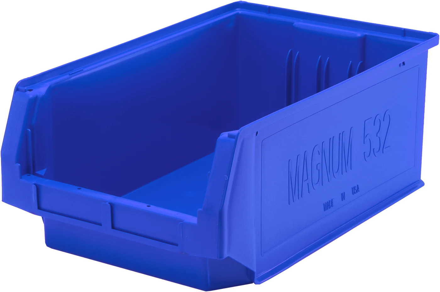 Quantum QMS532BLNB Magnum Bin, 19-3/4"L x 12-3/8"W x 7-7/8"H, 150 lb capacity, Blue