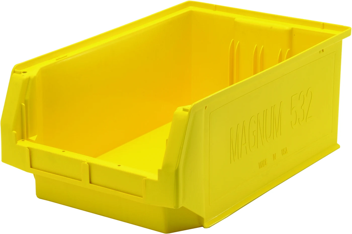 Quantum QMS532YLNB Magnum Bin, 19-3/4"L x 12-3/8"W x 7-7/8"H, 150 lb capacity, Yellow