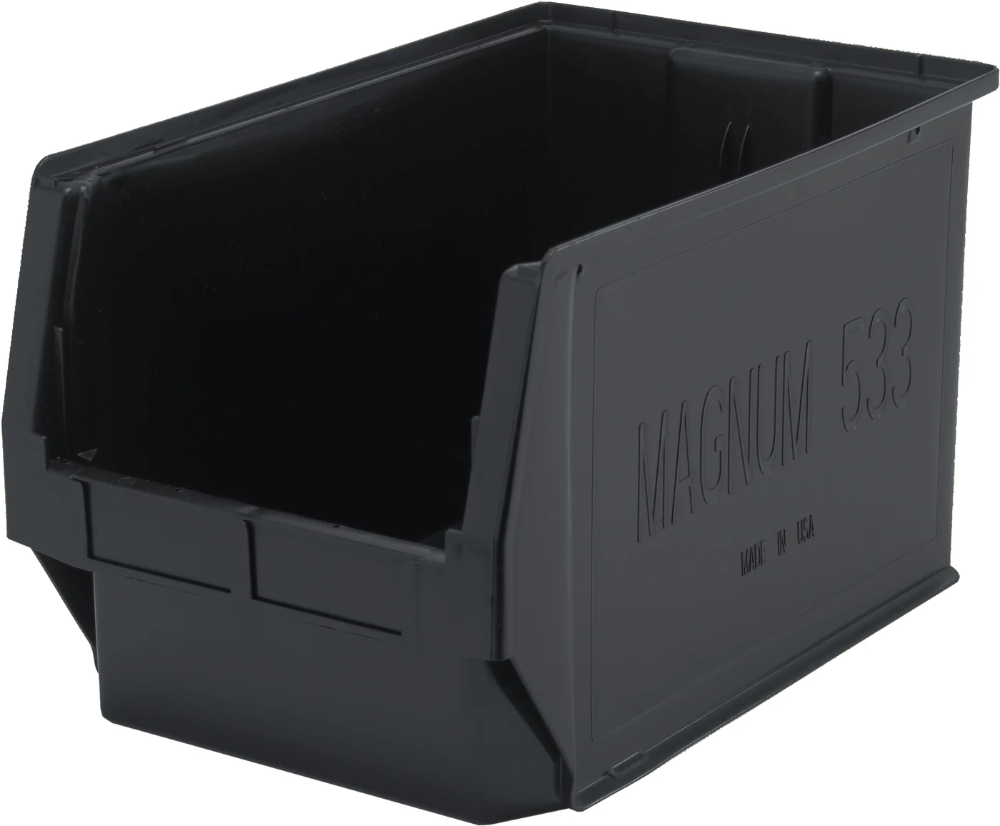Quantum QMS533BKNB Magnum Bin, 19-3/4"L x 12-3/8"W x 11-7/8"H, 150 lb capacity, Black