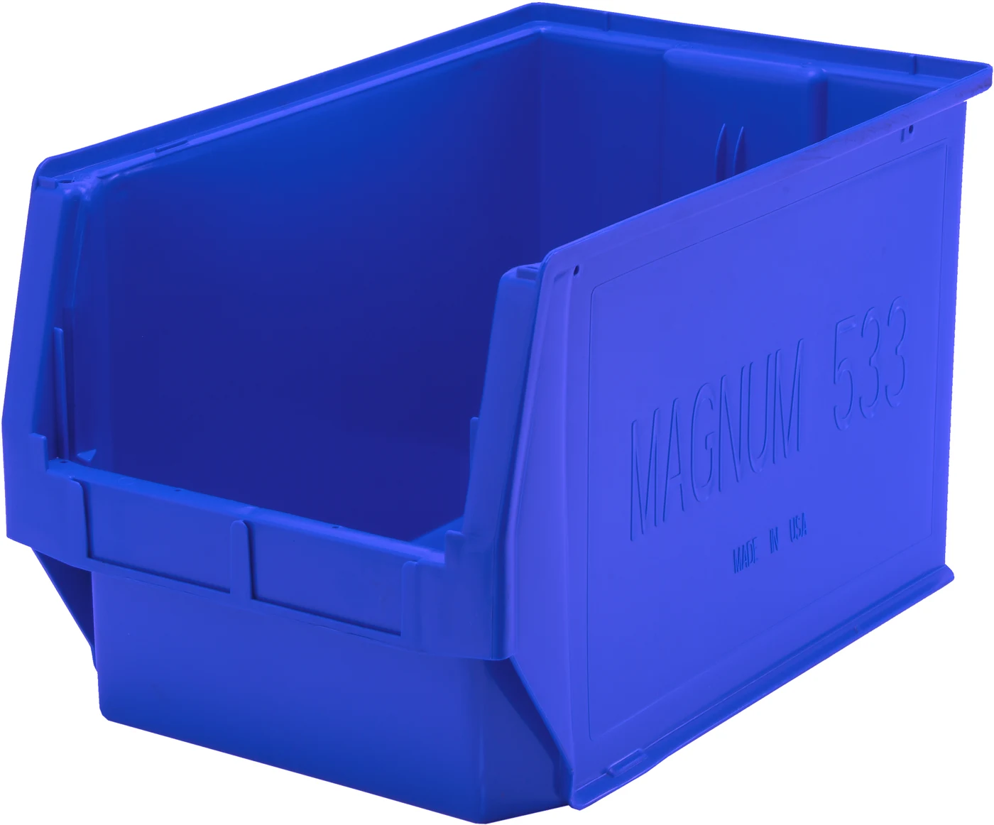 Quantum QMS533BLNB Magnum Bin, 19-3/4"L x 12-3/8"W x 11-7/8"H, 150 lb capacity, Blue
