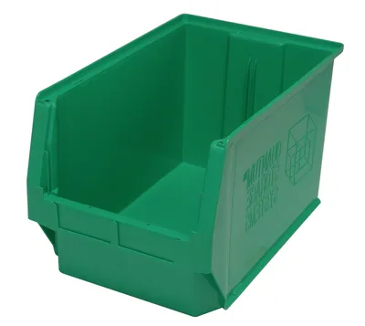 Quantum QMS533GNCS Magnum Bin, 19-3/4"L x 12-3/8"W x 11-7/8"H, 150 lb capacity, Green, Case of 3