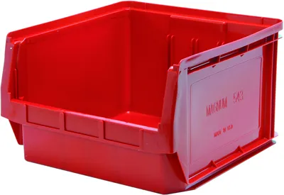 Quantum QMS543RD Magnum Bin, 19-3/4"L x 18-3/8"W x 11-7/8"H, 150 lb capacity, Red