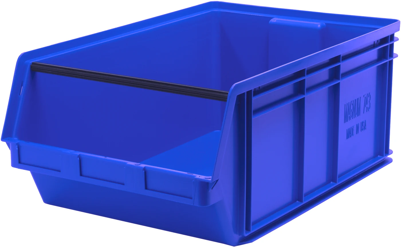 Quantum QMS743BLNB Magnum Bin, 29"L x 18-3/8"W x 11-7/8"H, 150 lb capacity, Blue