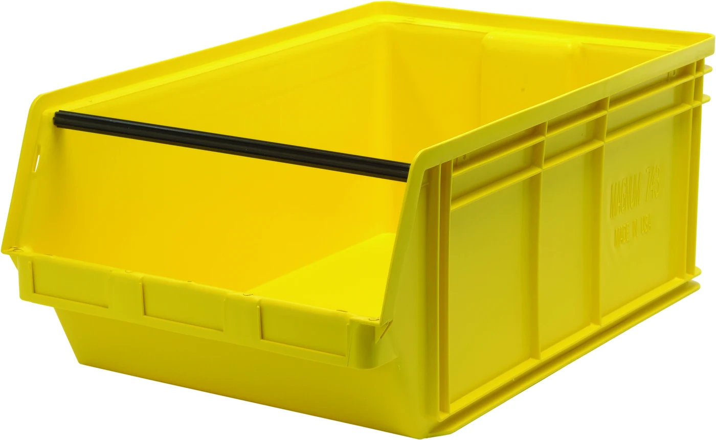 Quantum QMS743YL Magnum Bin, 29"L x 18-3/8"W x 11-7/8"H, 150 lb capacity, Yellow