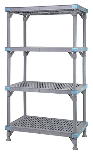 Quantum QP182450VS-4 Millenia Shelving Unit, 24"W x 18"D x 50"H, 2000 lb capacity, Gray