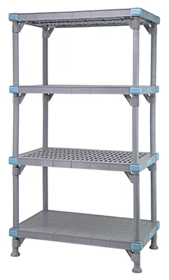 Quantum QP182462V3S1 Millenia Shelving Unit, 24"W x 18"D x 62"H, 2000 lb capacity, Gray