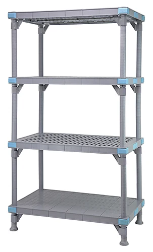 Quantum QP182462V3S1 Millenia Shelving Unit, 24"W x 18"D x 62"H, 2000 lb capacity, Gray