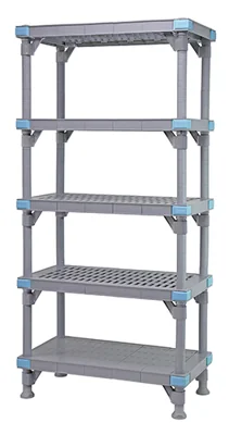 Quantum QP182474V4S1 Millenia Shelving Unit, 24"W x 18"D x 74"H, 2000 lb capacity, Gray
