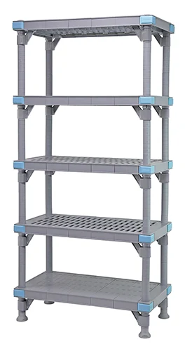 Quantum QP182474V4S1 Millenia Shelving Unit, 24"W x 18"D x 74"H, 2000 lb capacity, Gray