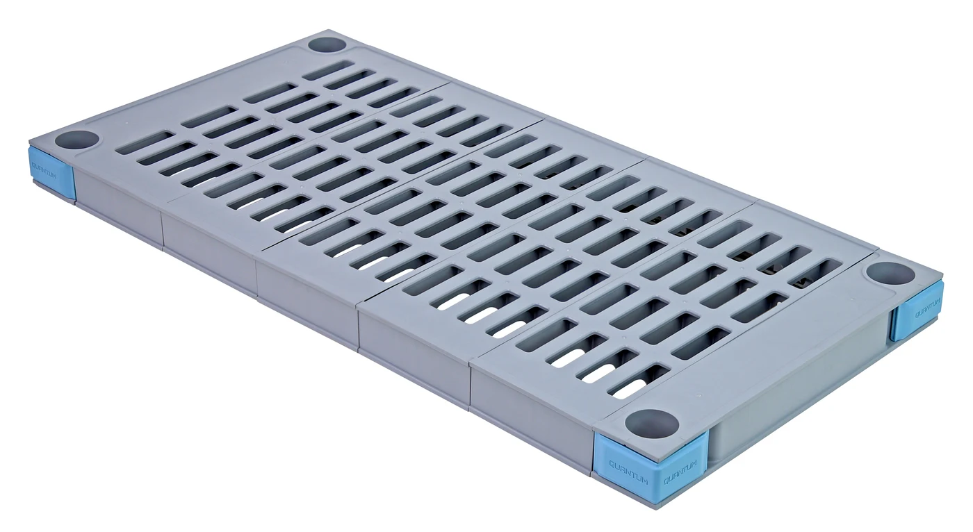 Quantum QP2136VS Millenia Shelf, 36"W x 21"D, 1000 lb capacity, Gray