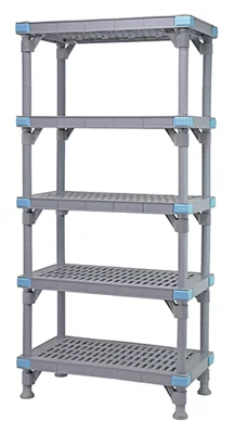 Quantum QP184862VS-5 Millenia Shelving Unit, 48"W x 18"D x 62"H, 2000 lb capacity, Gray