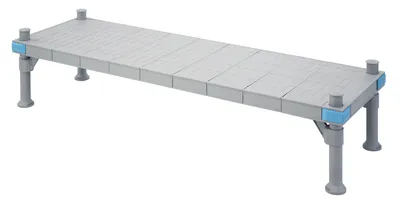 Quantum QP186014SP Millenia Platform Rack, 60"W x 18"D x 14"H, 1000 lb capacity, Gray