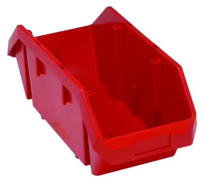 Quantum QP1887RDCS QuickPick Bin, 18-1/2"W x 8-3/8"D x 7"H, Red, Case of 10
