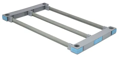 Quantum QP2442F Millenia Shelf Frame, 42"W x 24"D, Gray