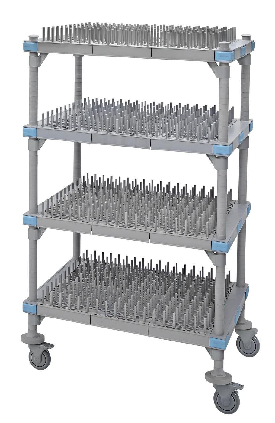 Quantum QPM245468PDR1 Mobile Millenia Drying Rack Unit, 54"W x 24"D x 68"H, Gray