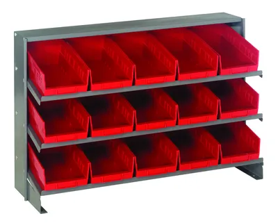 Quantum QPRHA-102RD Pick Rack, 12-1/2"L x 36"W x 23"H, 250 lb capacity, Gray