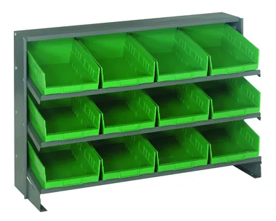 Quantum QPRHA-107GN Pick Rack, 12-1/2"L x 36"W x 23"H, 250 lb capacity, Gray