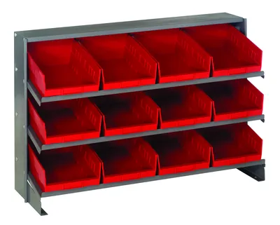 Quantum QPRHA-107RD Pick Rack, 12-1/2"L x 36"W x 23"H, 250 lb capacity, Gray