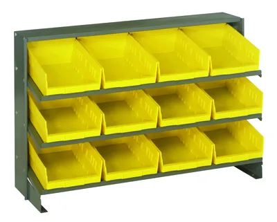 Quantum QPRHA-107YL Pick Rack, 12-1/2"L x 36"W x 23"H, 250 lb capacity, Gray