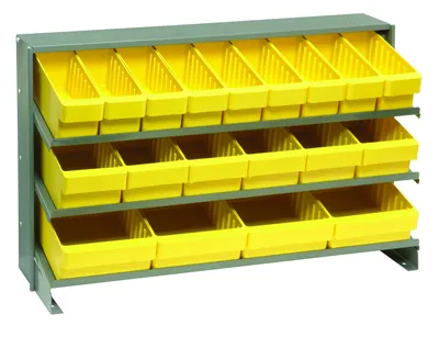 Quantum QPRHA-567YL Pick Rack, 12-1/2"L x 36"W x 23"H, 250 lb capacity, Gray