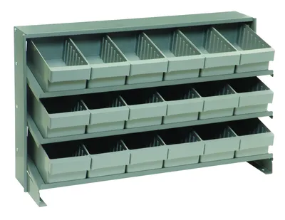 Quantum QPRHA-601GY Pick Rack, 12-1/2"L x 36"W x 23"H, 250 lb capacity, Gray
