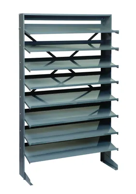Quantum QPRS-000 Pick Rack, 12"D x 36"W x 60"H, 400 lb capacity, Gray