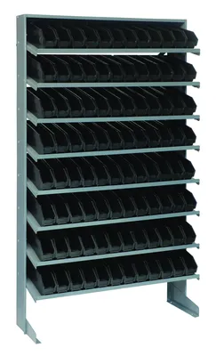 Quantum QPRS-100BK Pick Rack, 12"D x 36"W x 60"H, 400 lb capacity, Gray