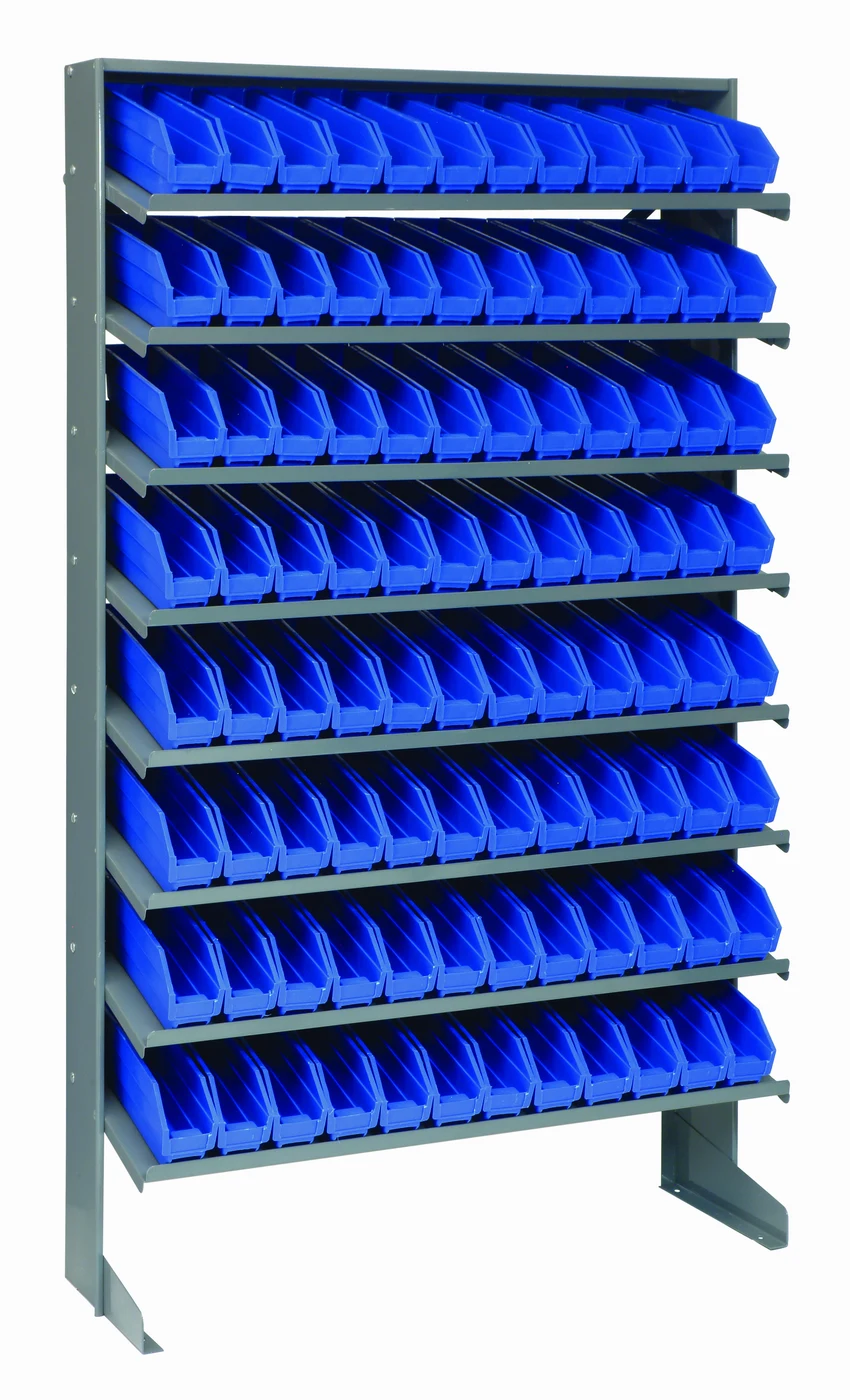 Quantum QPRS-100BL Pick Rack, 12"D x 36"W x 60"H, 400 lb capacity, Gray