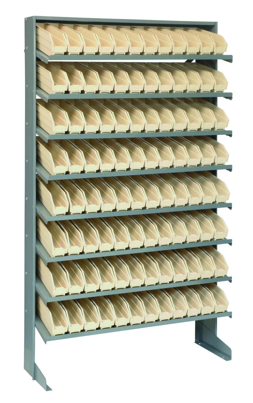 Quantum QPRS-100IV Pick Rack, 12"D x 36"W x 60"H, 400 lb capacity, Gray