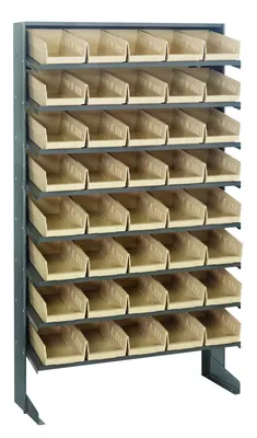Quantum QPRS-102IV Pick Rack, 12"D x 36"W x 60"H, 400 lb capacity, Gray