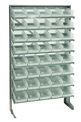 Quantum QPRS-102CL Pick Rack, 12"D x 36"W x 60"H, 400 lb capacity, Gray