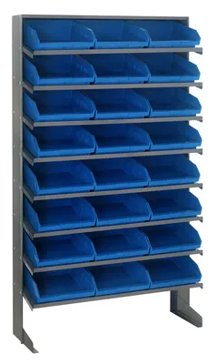 Quantum QPRS-109BL Pick Rack, 12"D x 36"W x 60"H, 400 lb capacity, Gray