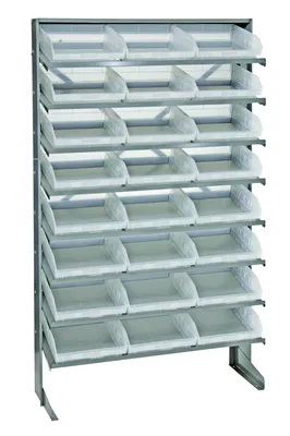 Quantum QPRS-109CL Pick Rack, 12"D x 36"W x 60"H, 400 lb capacity, Gray