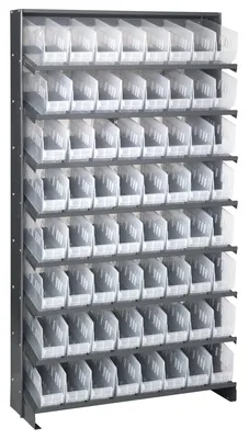 Quantum QPRS-201CL Pick Rack, 12"D x 36"W x 63-1/2"H, 400 lb capacity, Gray
