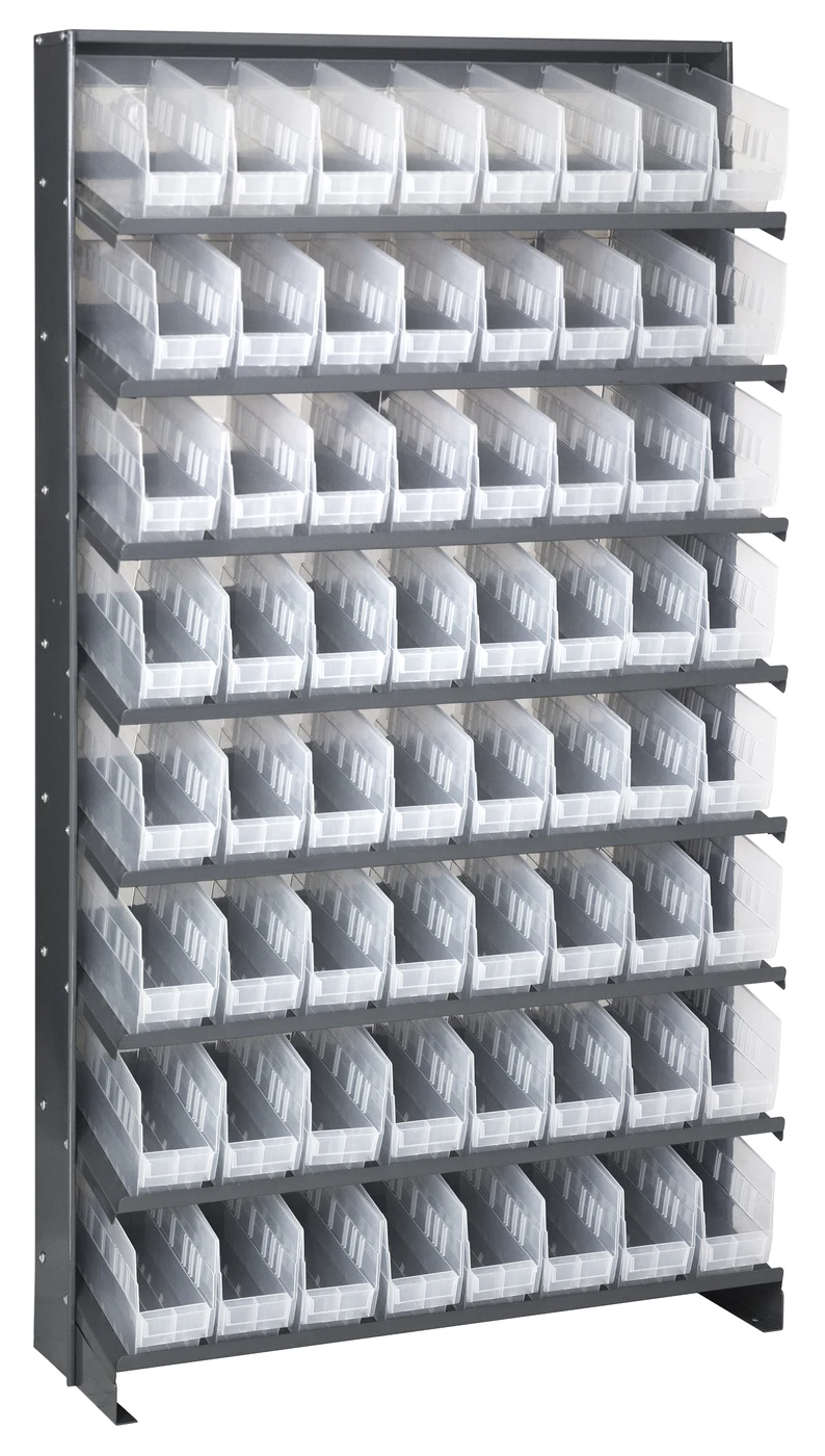 Quantum QPRS-201CL Pick Rack, 12"D x 36"W x 63-1/2"H, 400 lb capacity, Gray