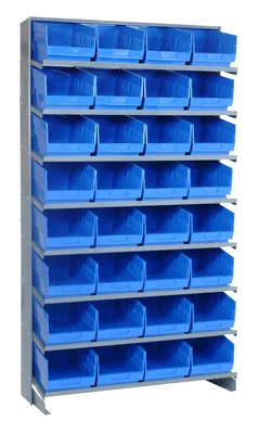 Quantum QPRS-207BL Pick Rack, 12"D x 36"W x 63-1/2"H, 400 lb capacity, Gray