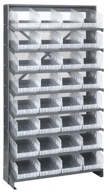 Quantum QPRS-207CL Pick Rack, 12"D x 36"W x 63-1/2"H, 400 lb capacity, Gray