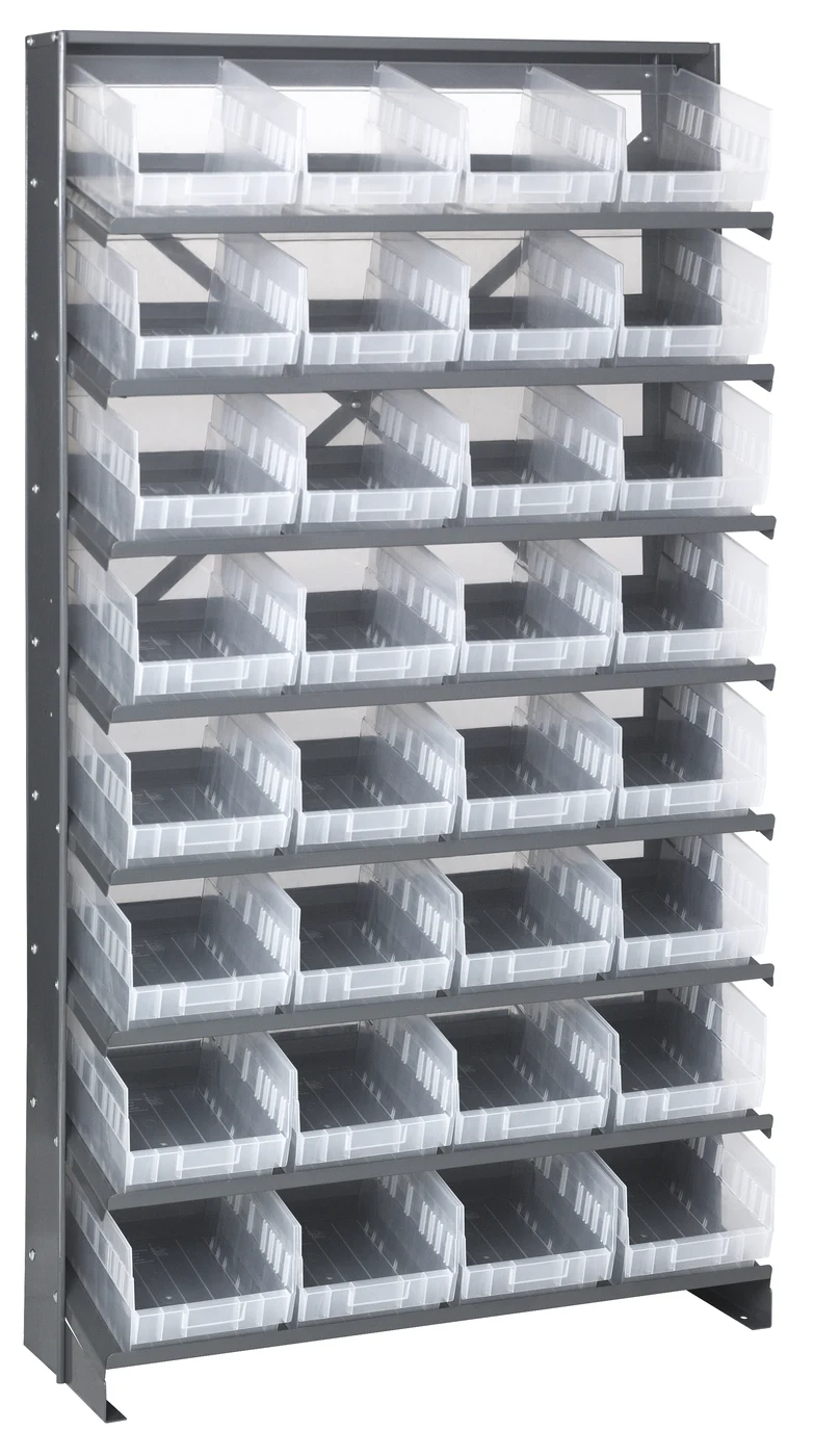 Quantum QPRS-207CL Pick Rack, 12"D x 36"W x 63-1/2"H, 400 lb capacity, Gray