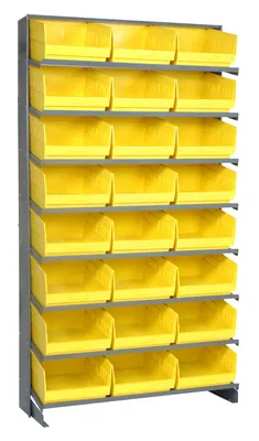 Quantum QPRS-209YL Pick Rack, 12"D x 36"W x 63-1/2"H, 400 lb capacity, Gray
