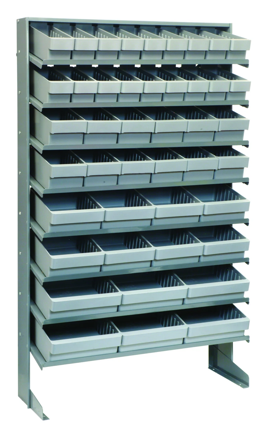 Quantum QPRS-5678GY Pick Rack, 12"D x 36"W x 60"H, 400 lb capacity, Gray