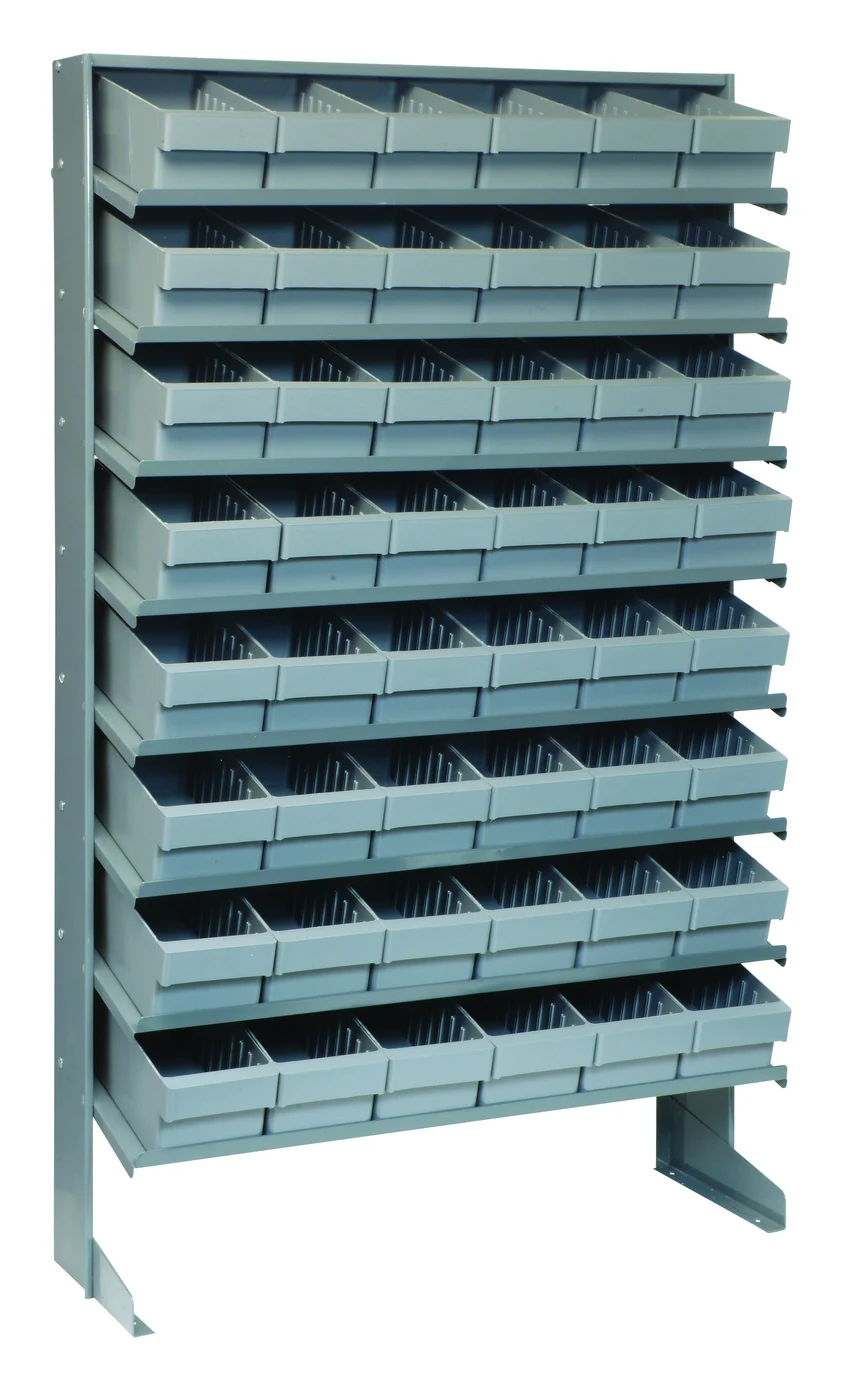 Quantum QPRS-601GY Pick Rack, 12"D x 36"W x 60"H, 400 lb capacity, Gray