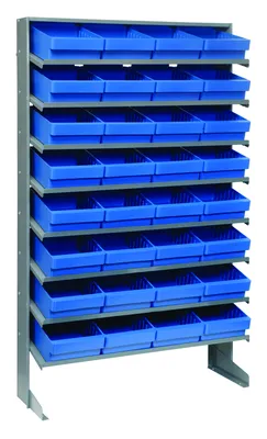 Quantum QPRS-701BL Pick Rack, 12"D x 36"W x 60"H, 400 lb capacity, Gray