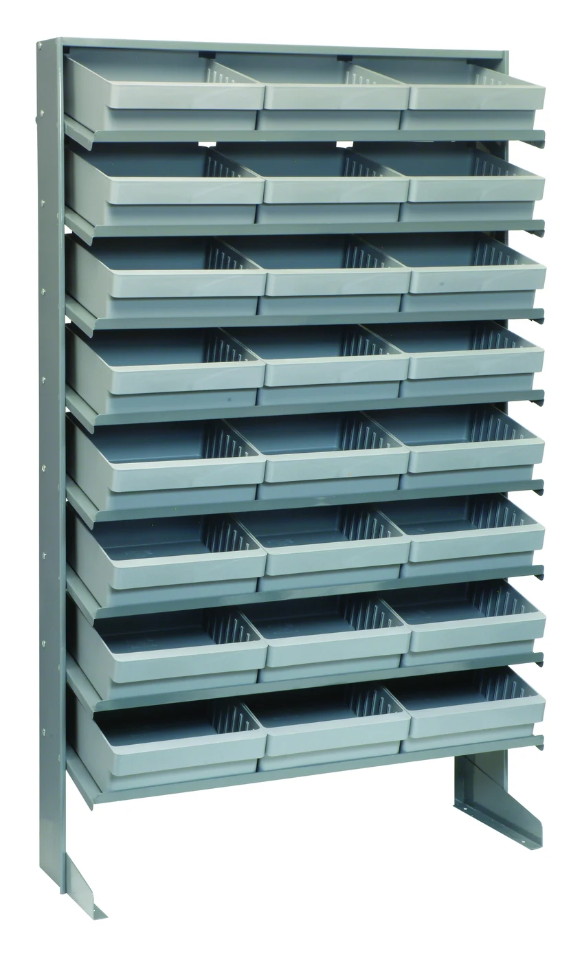 Quantum QPRS-801GY Pick Rack, 12"D x 36"W x 60"H, 400 lb capacity, Gray