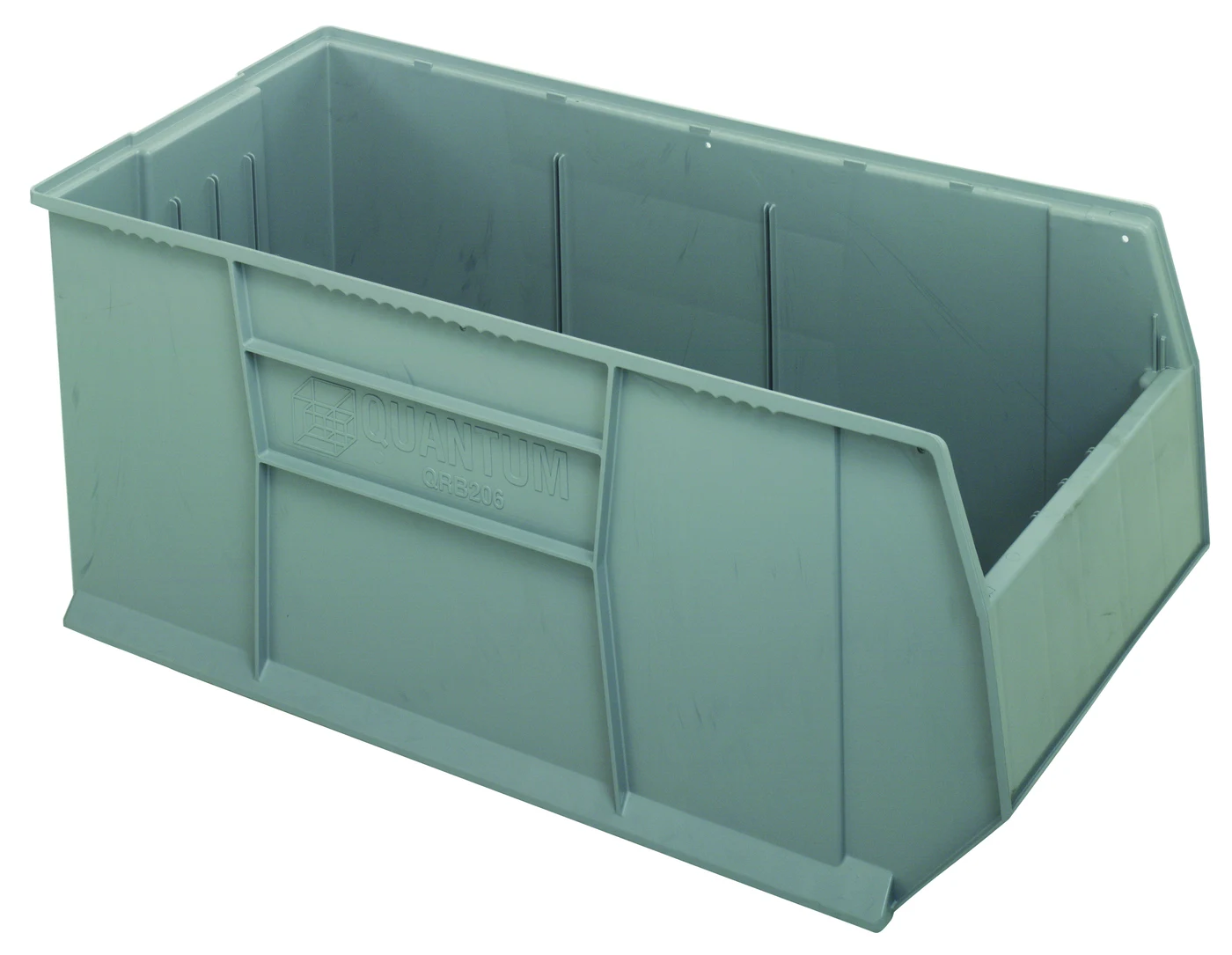 Quantum QRB206GY RackBin 42" Container, 19-7/8"W x 41-7/8"L x 17-1/2"H, 180 lb capacity, Gray