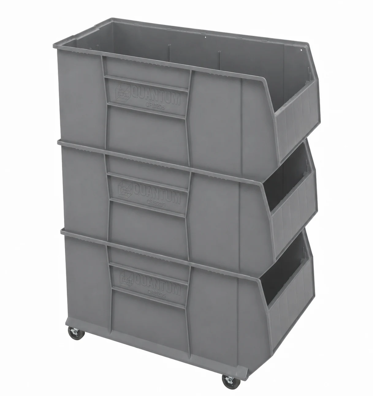 Quantum QRB206216GY Mobile RackBin 42" Container Kit, Gray